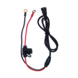 2FT Connector to O Ring Terminal Auto Car Charging Jumper Connector Battery Cable with Fuse